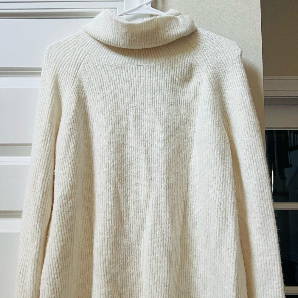 LOFT Ivory Cowl Neck Sweater - Picture 2 of 5